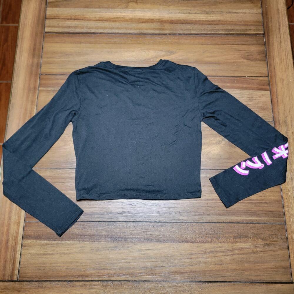 A Lab LS Junior Crop Tee Otaku Anime Eyes "Eyes Wide Open" - Size Junior Medium - Picture 7 of 10